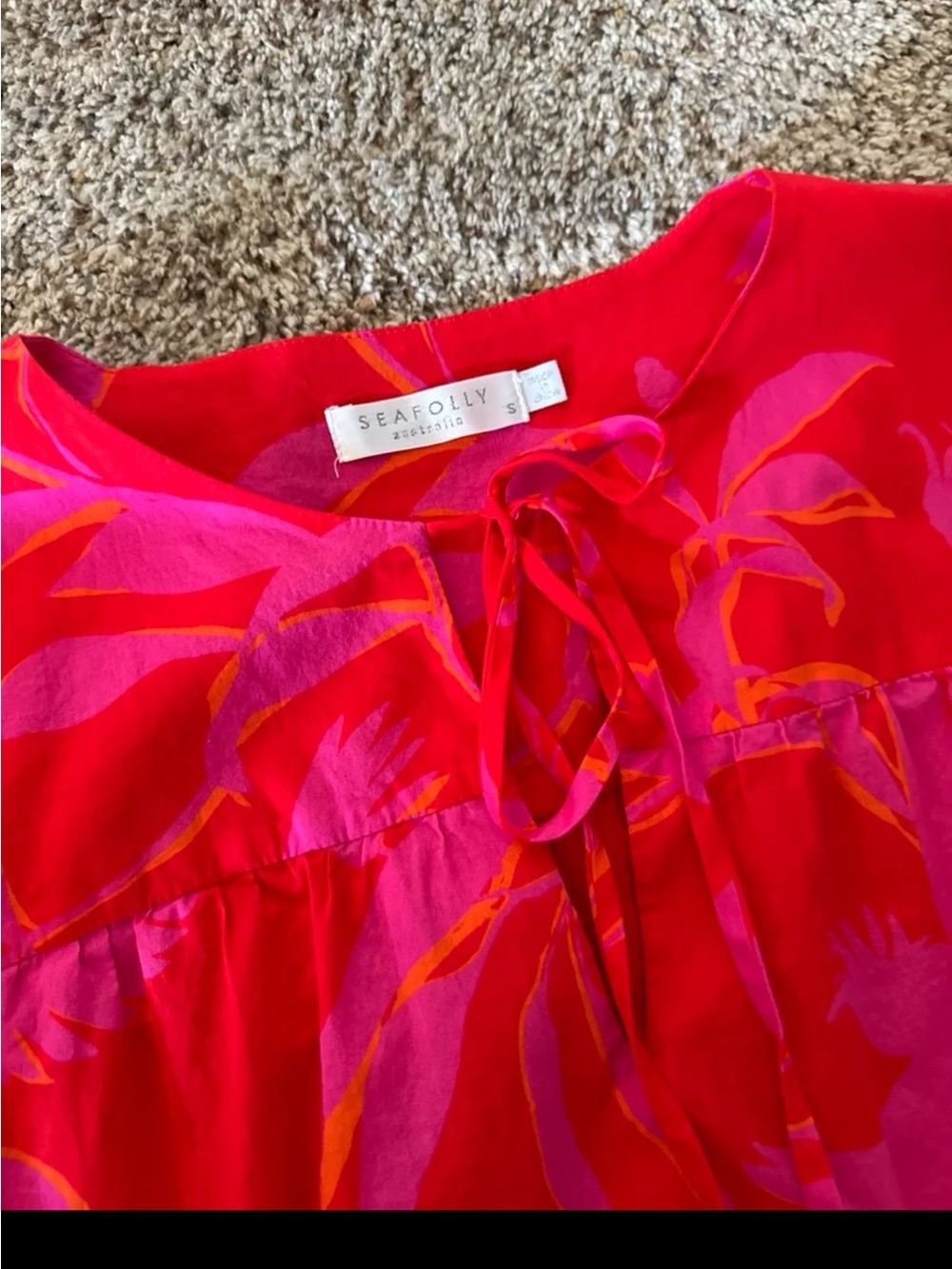 Seafolly Birds of Paradise Cover Up Mini Dress
size Small - Picture 9 of 12